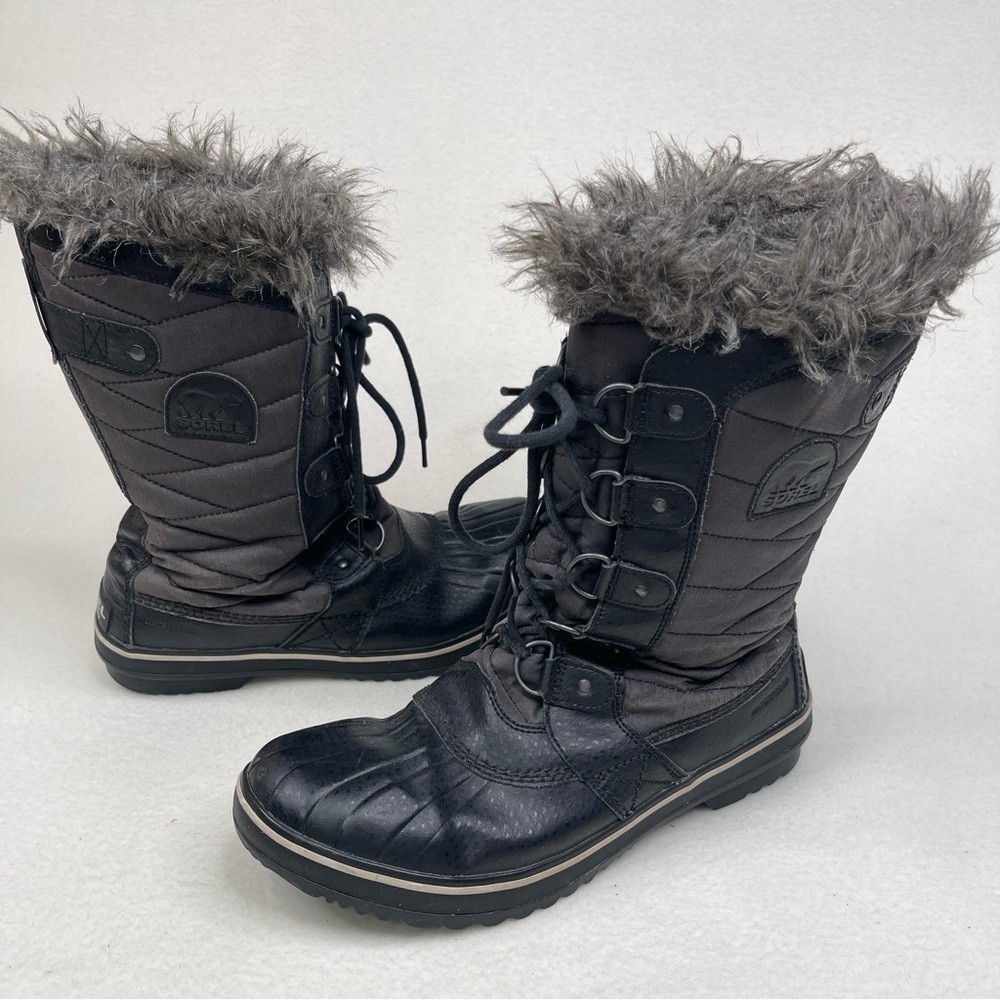Sorel Tofino II Waterproof Boots Women's Black Stone Size 10.5